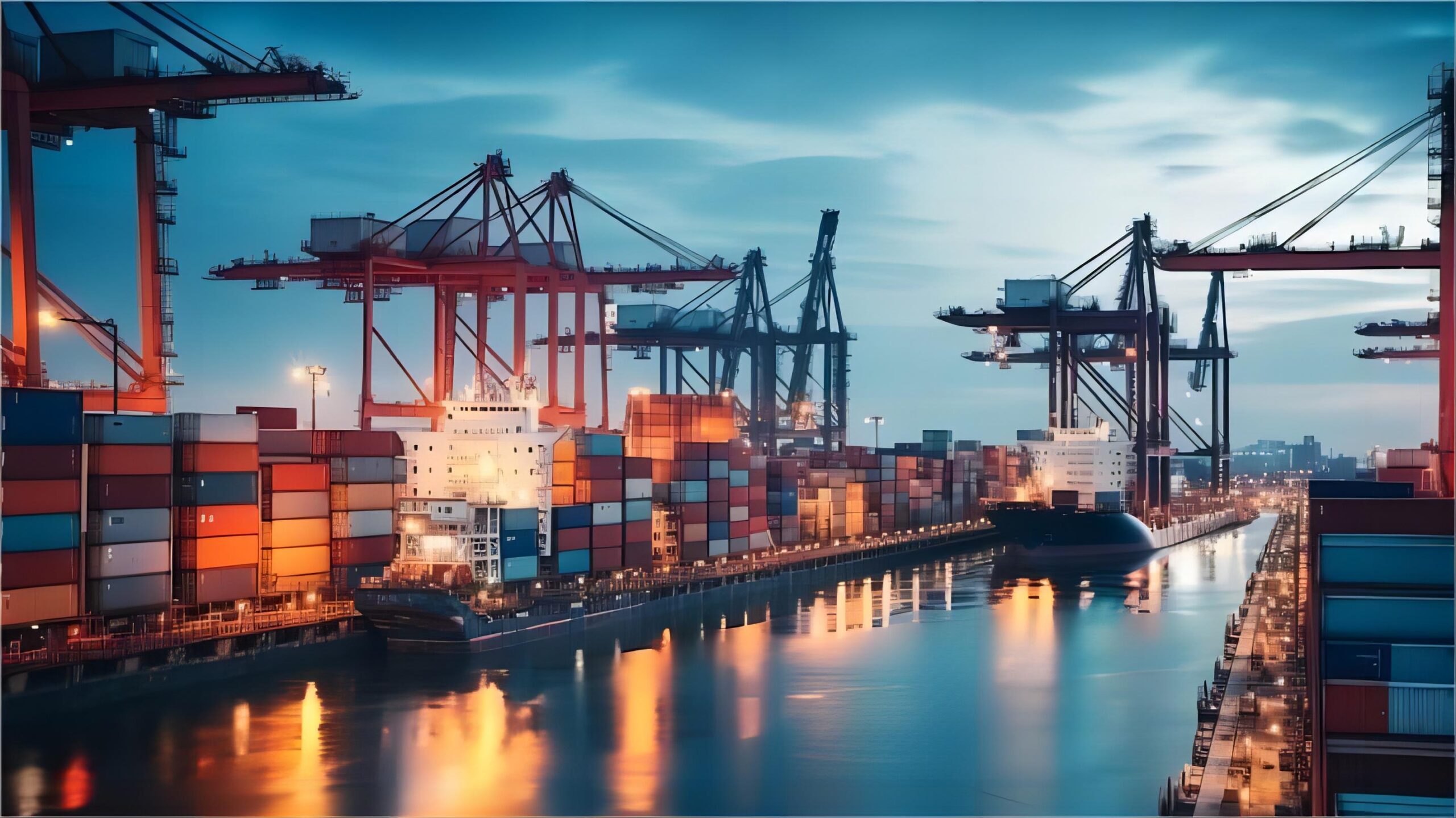 Comparison chart showing sea, air, and rail freight transit times
