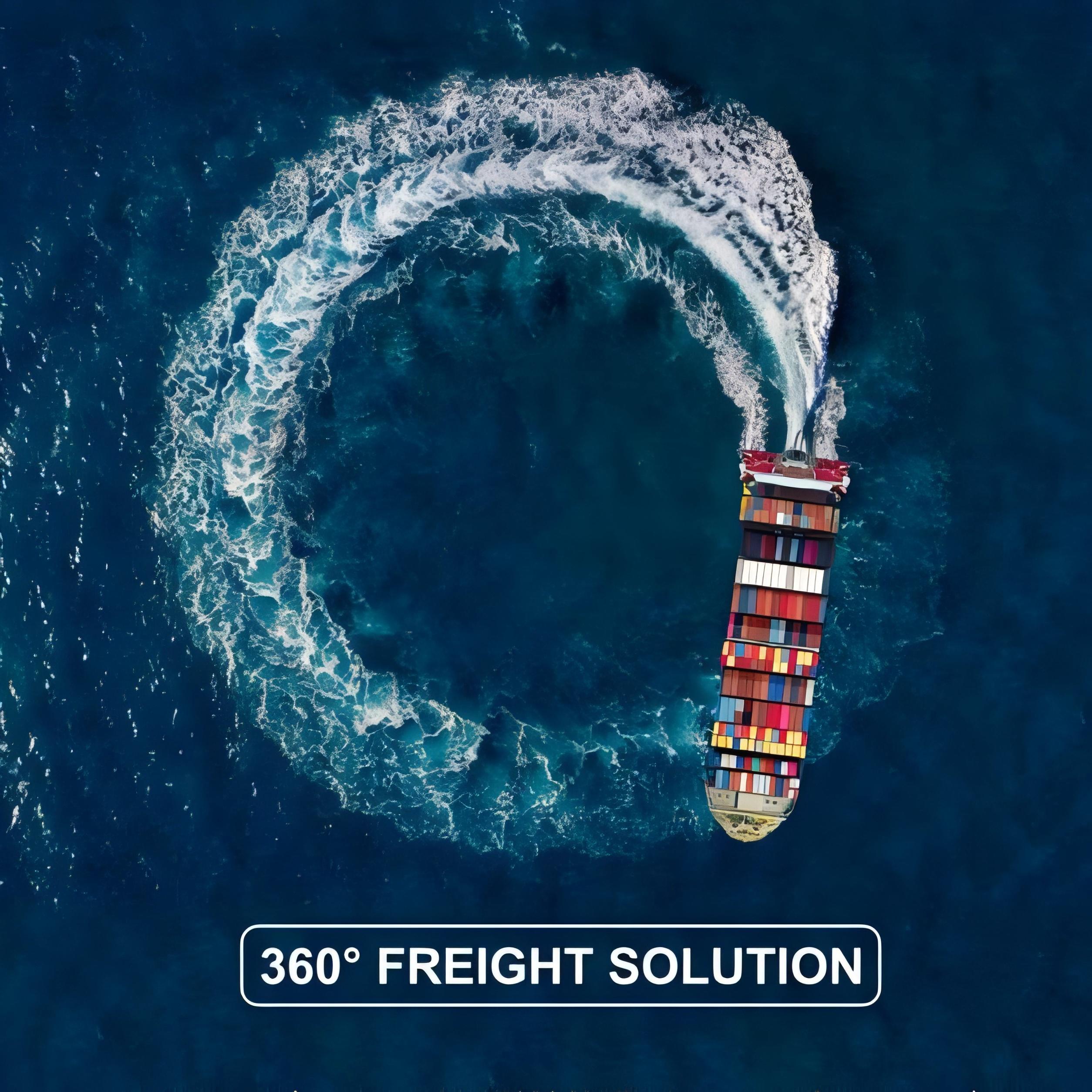 A large cargo ship carrying containers from China to Amazon FBA warehouses