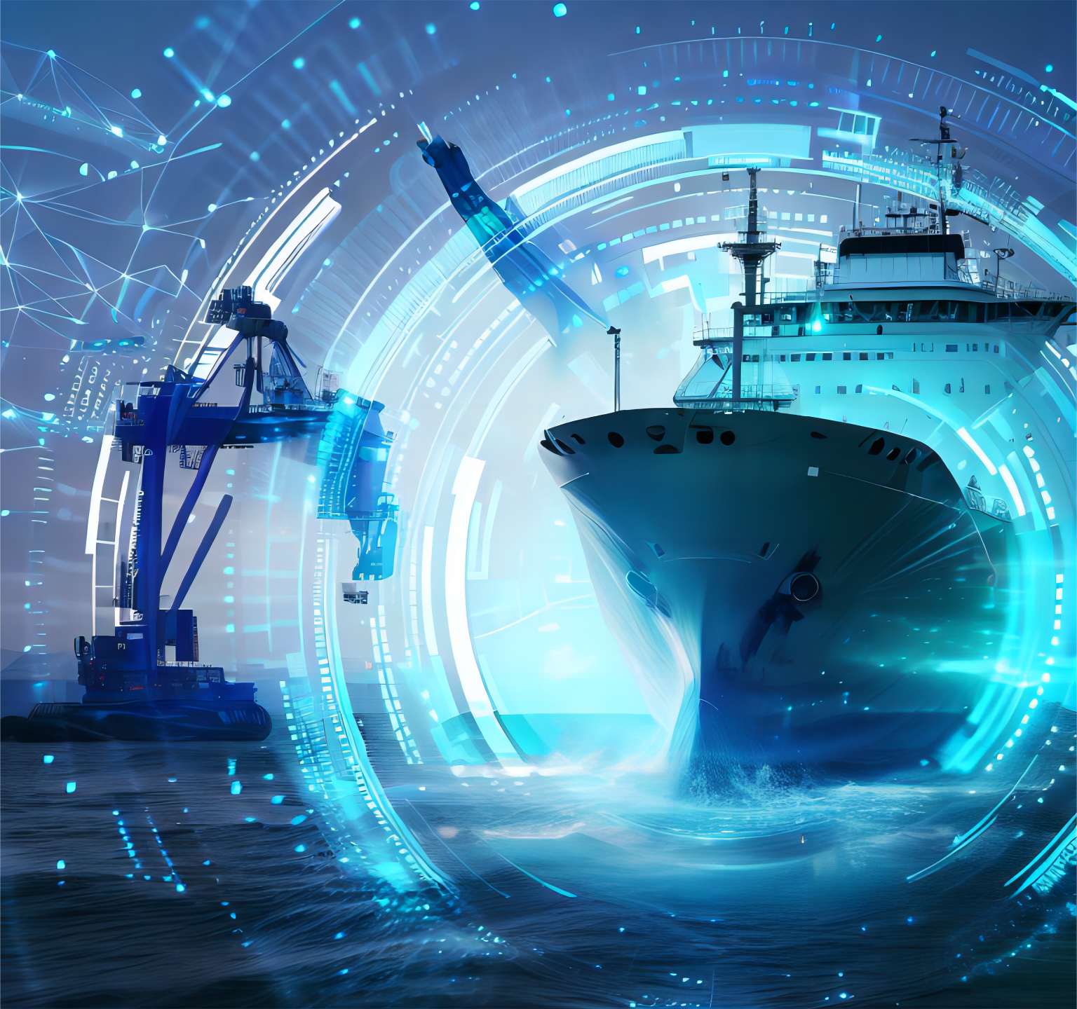 Cargo ship transporting containers from China to Canada