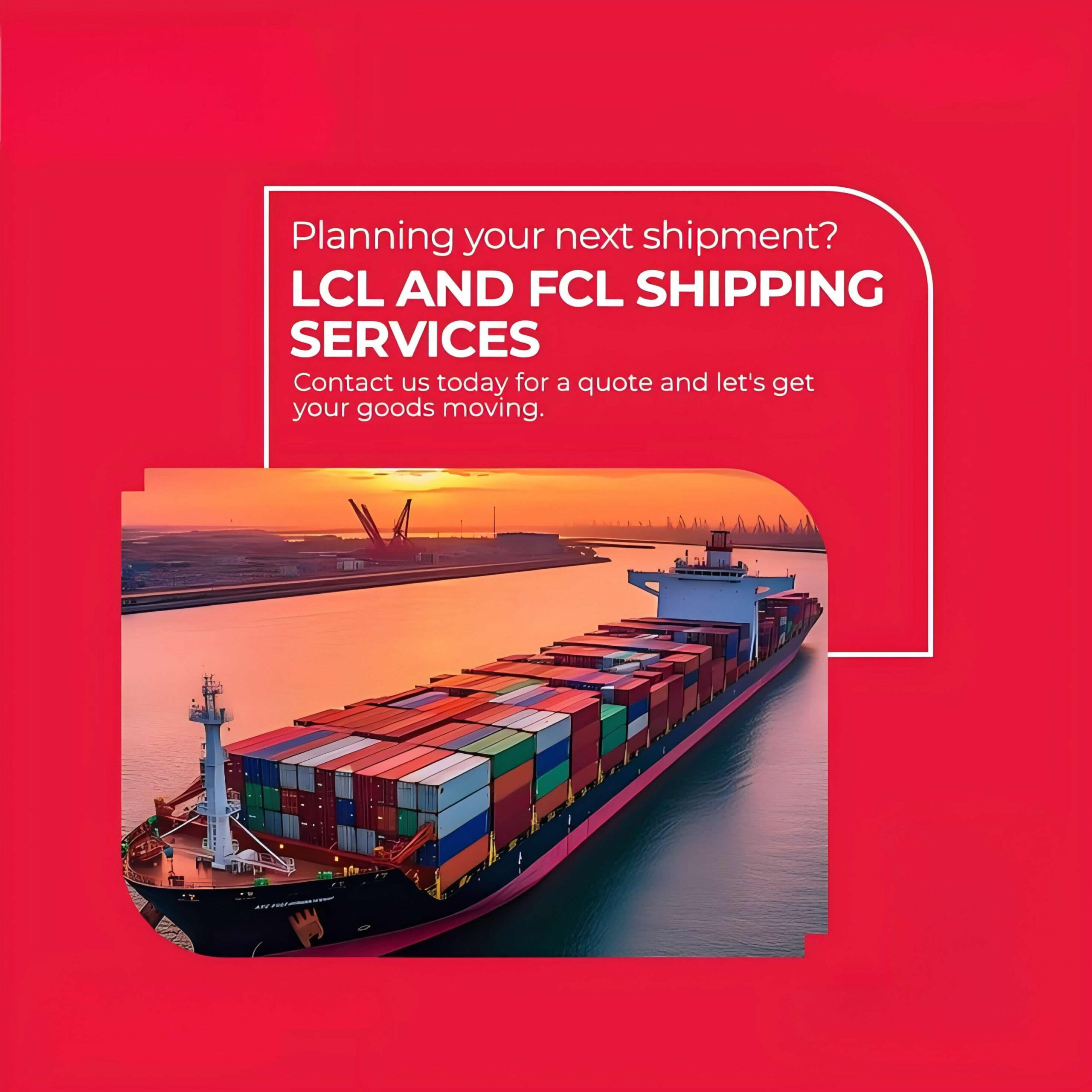 Comparison chart of different shipping methods from China